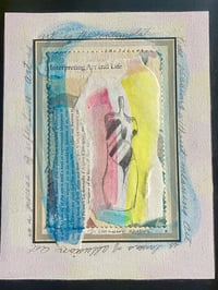 Image 3 of Mixed Media Collage Figurative Work on Canvas