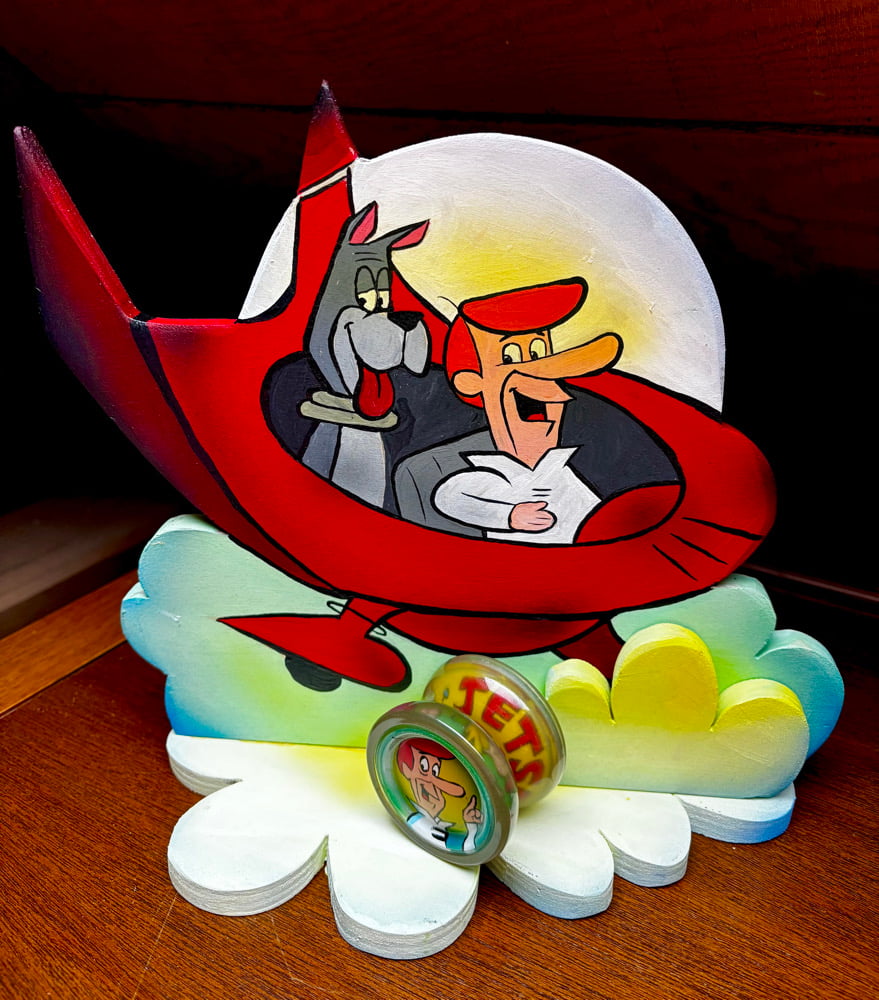 Image of Jetsons Duncan Freehand GLOW Yo-Yo with Custom Display