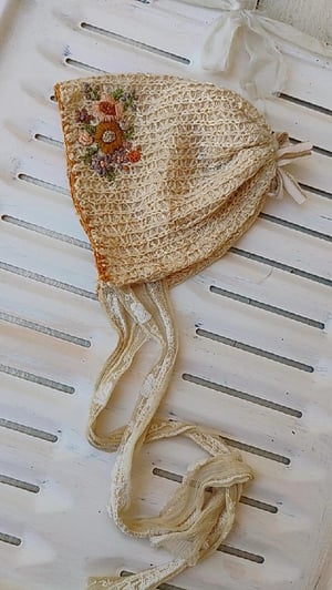 Image of Embroidered bonnet