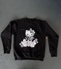 Black sad girl crew neck 