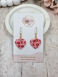 Image 1 of XOXO Heart Earrings