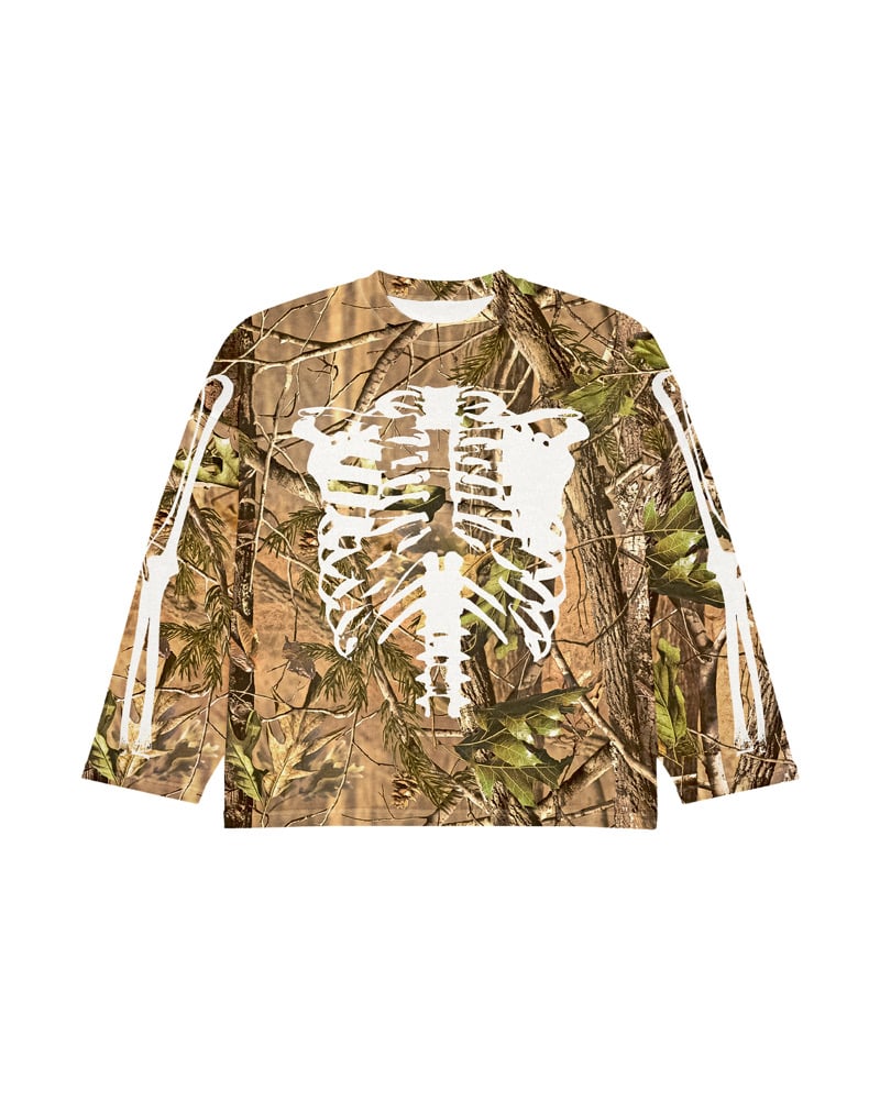 RTTO “Bones” Long Sleeve Tee in Hunting Camo