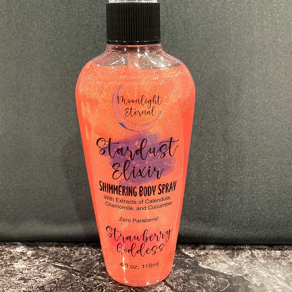 Image of Strawberry Goddess Stardust Elixir: Strawberries, Peach, Gardenia