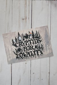 Cryptids for Equality 4x6 Print