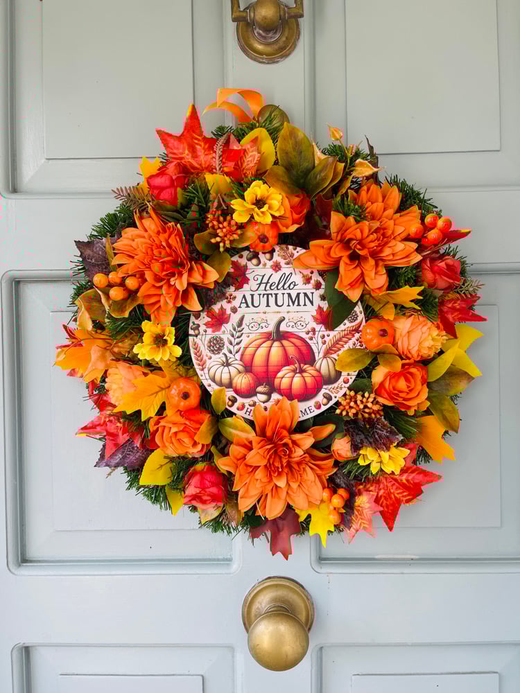Image of 45cm Autumn Sign Wreath 