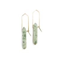 Image 2 of Idocrase Point Earrings