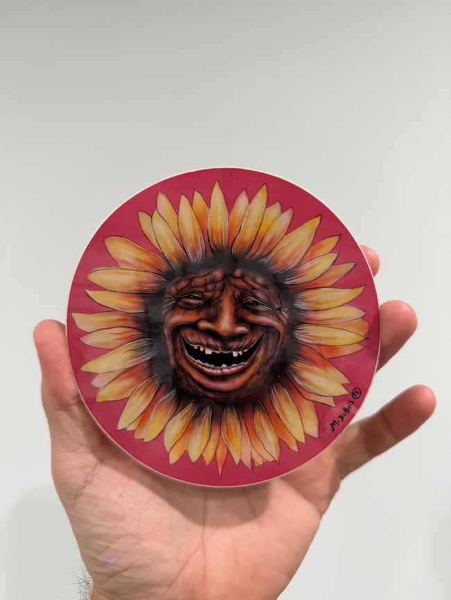 Mike Dubois 1995 Sunflower 5” Sticker 