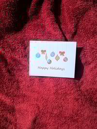 Image 1 of Classic Ornament Design | Happy Holidays | Holiday Card $20