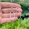 Silver & Copper Linked Earrings