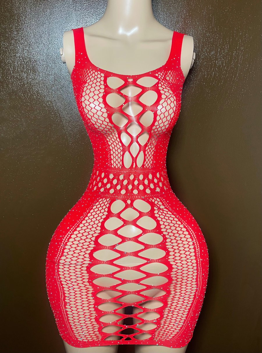 Image of Kiara Rhinestone Dress