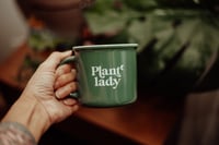 Image 1 of Plant lady stoneware coffee mug 