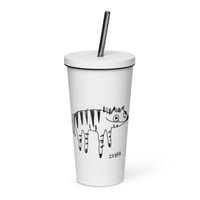 Image 3 of Insulated tumbler with a straw