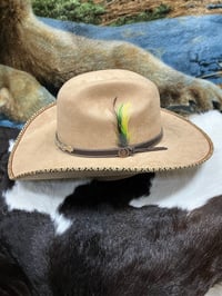 Image 3 of Suede Cowboy Hat Caramel