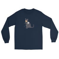 Image 5 of MY CAT LOVES TO SMELL FLOWERS LONG SLEEVE SHIRT