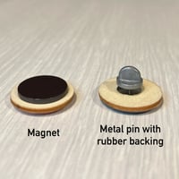 Image 2 of Glam Vamp glitter magnet or pin