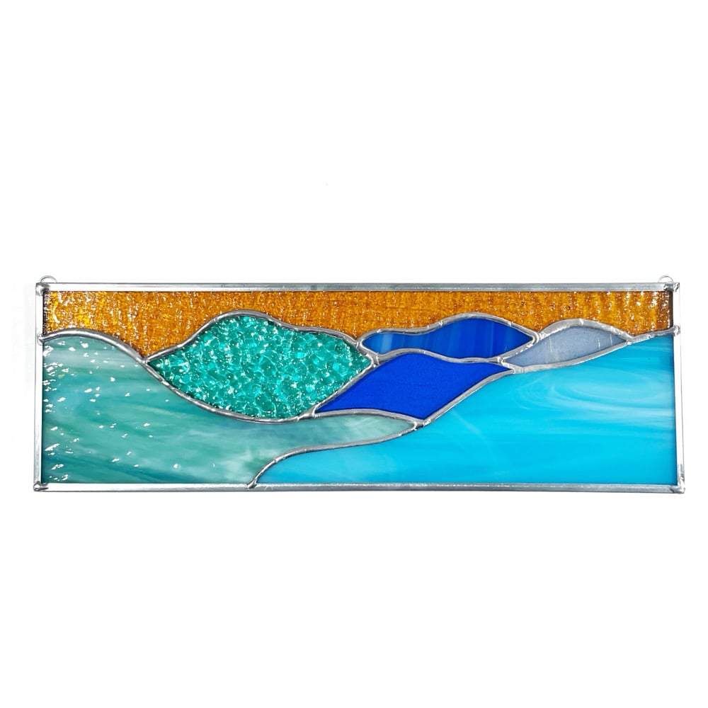 Blue Luminous Mountainscape