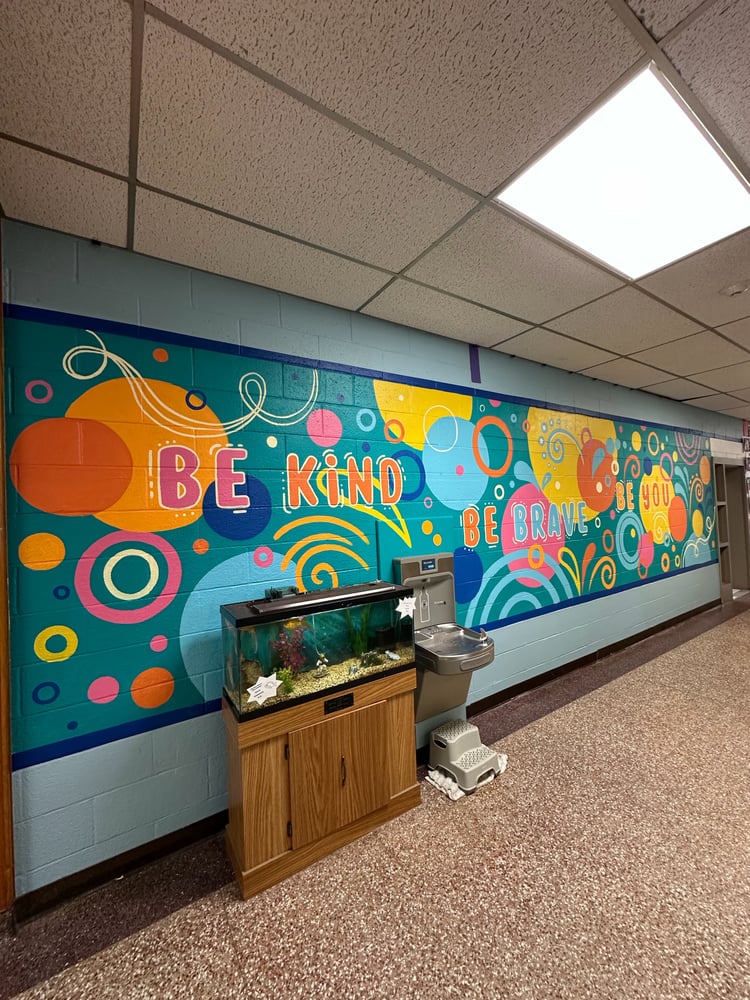 Image of 2025 Caroline Street elementary school mural 