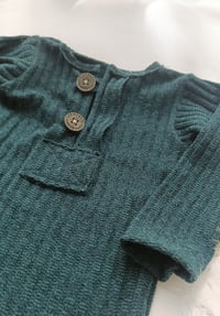 Image 2 of Baby Boys Bodysuit for Photoshoot |Asher | 6-9 months | emerald green
