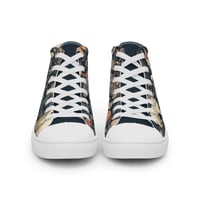 Image 9 of Woodland Creatures Boho Cottagecore Nature Inspired Women’s high top canvas shoes