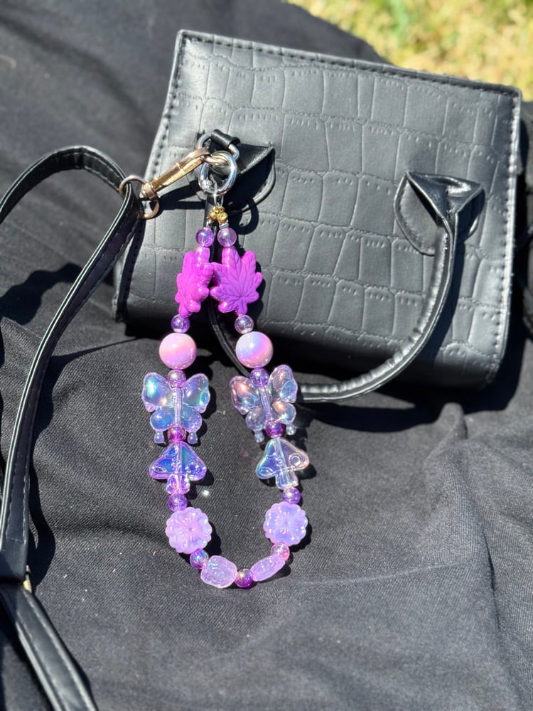 Image of Single Bag Charm- Purple 