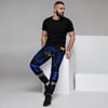 BOSSFITTED Black and Blue AOP Men's Joggers
