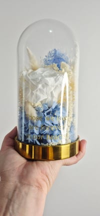 Image 1 of Personalised Bereavement Preserved Flower Dome