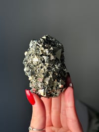 Image 2 of OCTEHYDRAL PYRITE - HUANZALA MINE, PERU D