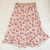 Image 1 of floral midi skirt