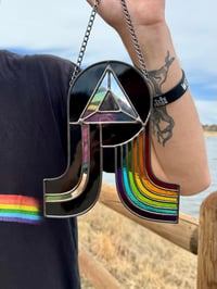 Image 2 of Pretty Lights x Pink Floyd / The Dark Side of the Moon Stained Glass Suncatcher