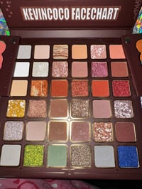 Image 5 of K & C Facechart Eyeshadow Palette with Mirror 