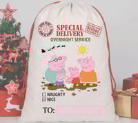 Peppa pig Santa sack -PRE ORDER