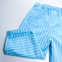Image 5 of Patch trousers- blue stripe (ready to ship 9-12 months)