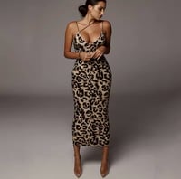 Image 1 of Women’s Leopard Print Dress 