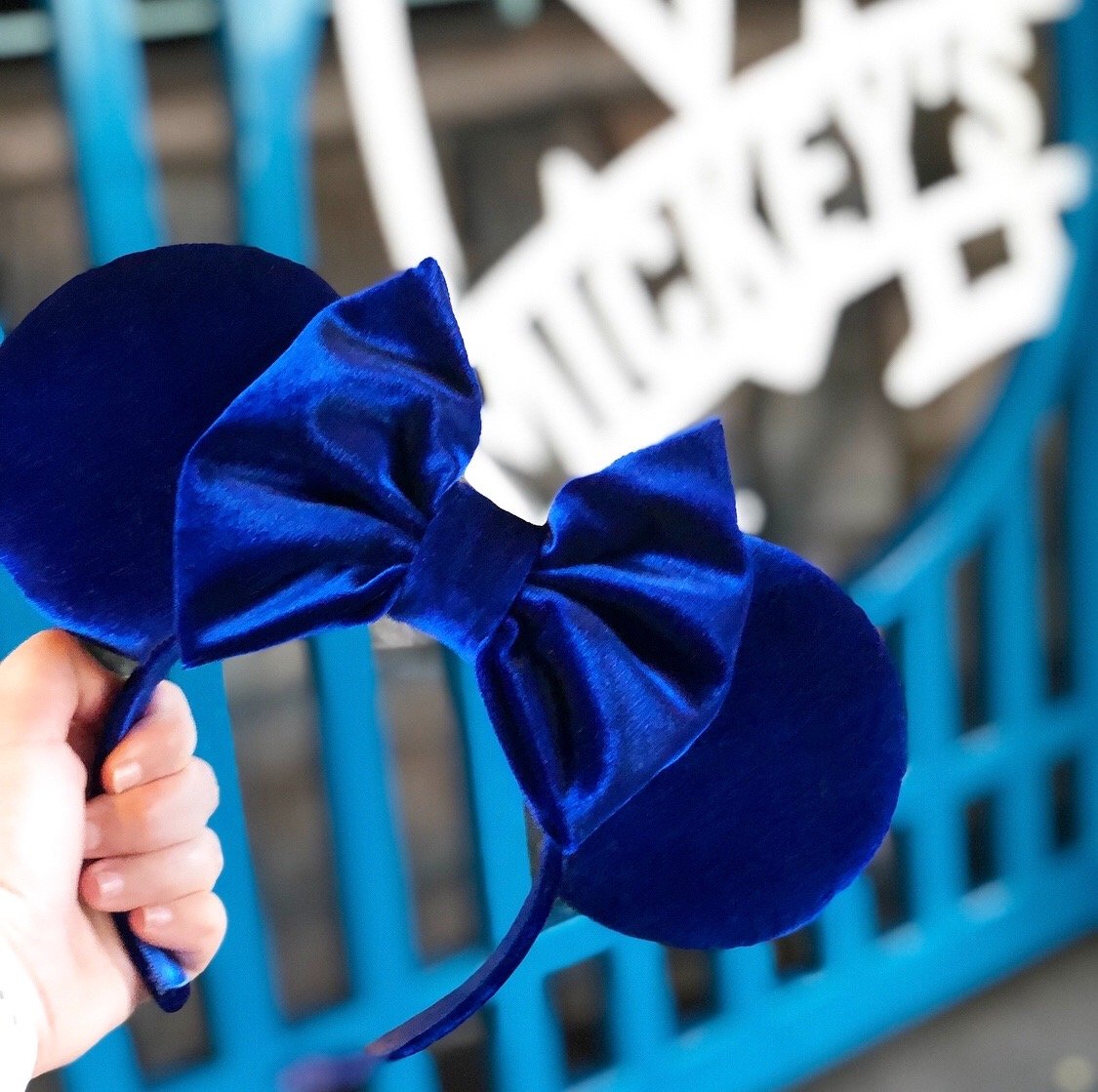 Main Street Ears — Royal Blue Velvet Ears
