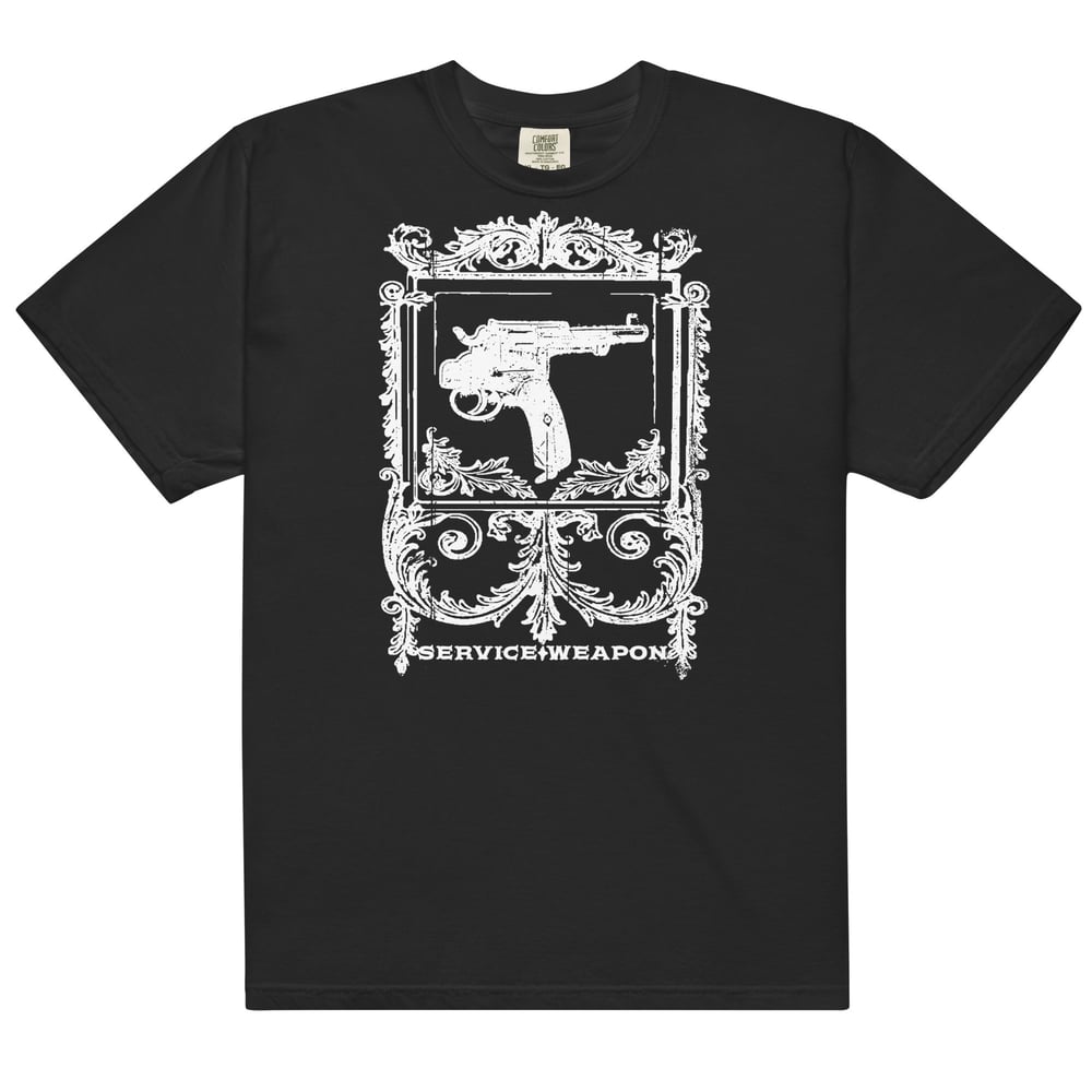Service weapon heavyweight t-shirt