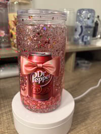 Image 4 of Dr. Pepper snowglobe tumbler 