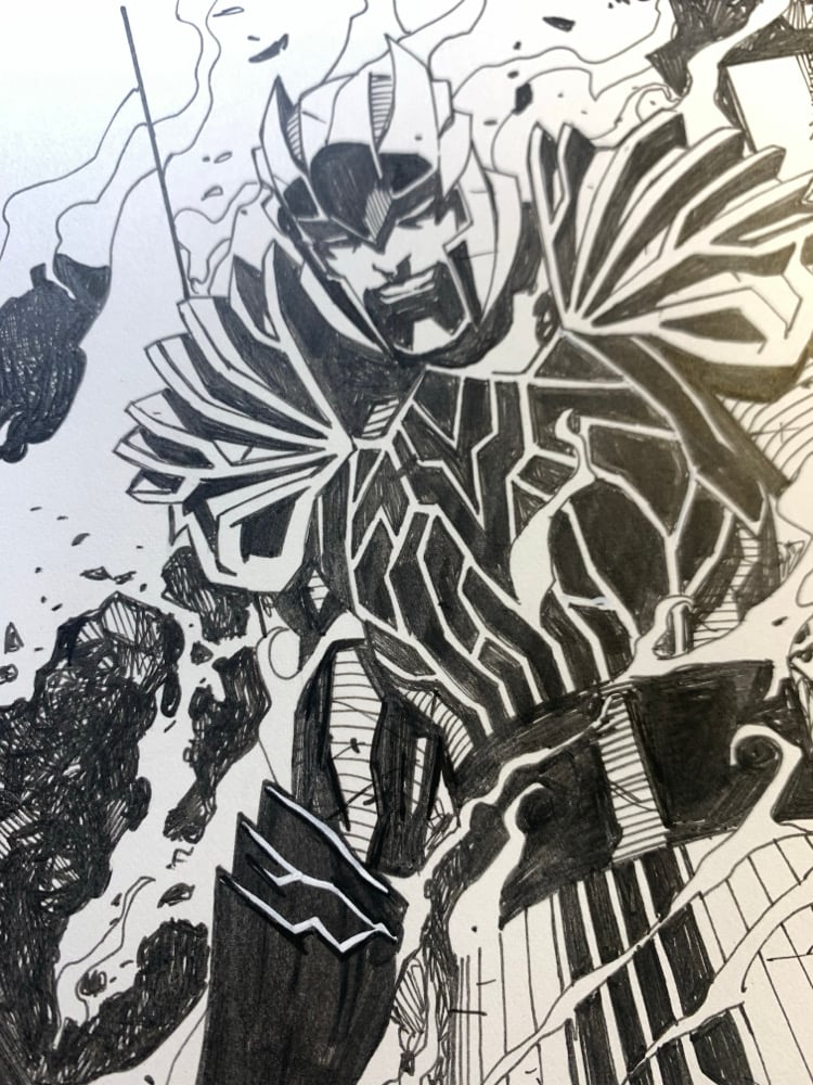 Image of POWER MAN:TIMELESS #1 page11 original art