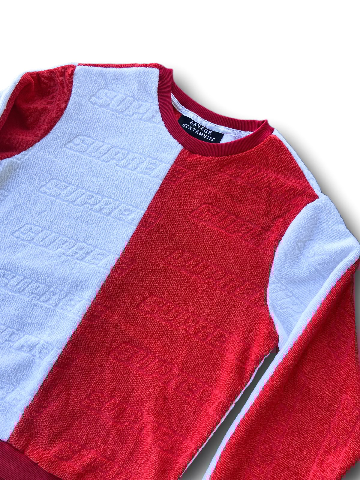 Supreme Beach Towel Sweatshirt | Savage Statement