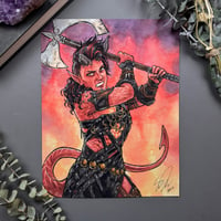 Image 1 of "The Barbarian" Signed Watercolor Print