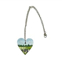Image 1 of Wood heart necklace 