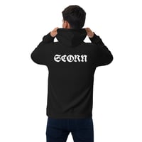 Image 5 of Scorn Unisex eco raglan hoodie