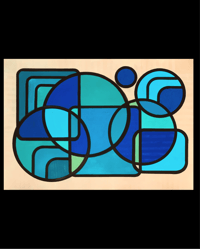 Image 1 of 'Immersed’ Acrylic Painting on Paper Unframed