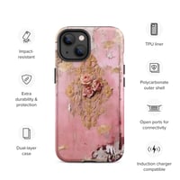 Image 22 of Pastel Pink Tattered Texture Rose Gold Goth Lolita Kawaii Inspired Tough Case for iPhone®