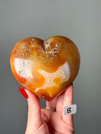 Image 3 of FUNKY CARNELIAN HEARTS