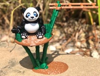 Image 5 of Flexible Panda with Bamboo Tree Stand and Play Ladder