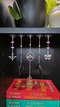 Image 2 of Wings & Stars handmade bookshelf charms copy