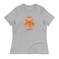 Image 8 of Women's Relaxed T-Shirt, Zero Fox Given T-Shirt | Funny Fox Humor Graphic Tee