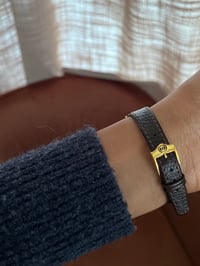 Image 6 of Authentic Vintage GUCCI Gold Dial Brown Strap 🏇🏻