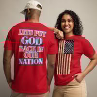 Image 1 of Unisex t-shirt (put God back in our nation)