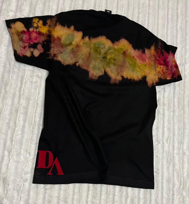 REVERSE TIE DYE (marron/yellow/olive)